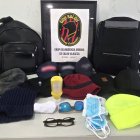 Imagen de varios objetos usados por los ladrones