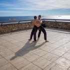 Los protagonistas han representado una obra de 15 minutos de danza, que ha dejado sorprendidos y concentrados a los asistentes.