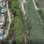 Una captura del vídeo que han grabado los vecinos con un dron.