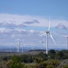 Aerogeneradores en la Terra Alta, en una imagen de archivo. El sur de Catalunya es un contribuyente neto en generación eléctrica.