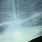 La bola de fuego, captada desde Cáceres.