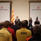 El president Illa durant l'acte d'aquest dimecres