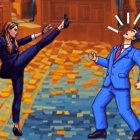 La portavboz de Junts Míriam Nogueras golpeando virtualmente al presidente Pedro Sánchez en el Congreso.