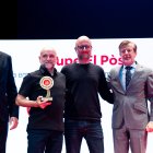 Un instant de l'entrega del guardó.