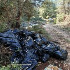 El vertido de restos de marihuana