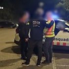 Imagen del momento de la detención del camionero