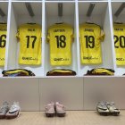 Las camisetas de la segunda equipación del Nàstic ya están en el vestuario del Enrique Roca.