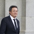 El fiscal general del Estado, Álvaro García Ortiz, sale del Tribunal Supremo (TS) por presunta revelación de secretos en relación con un correo electrónico en el que el abogado de Alberto González Amador, novio de Isabel Díaz Ayuso, reconocía dos delitos fiscales de su cliente.