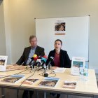 Joaquín Ruiz y Patrícia Terrado en la presentación de la séptima reunión de Tarraco Biennal