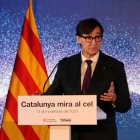 El president de la Generalitat, Salvador Illa, durante el acto sobre el eclipse solar total de 2026