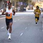 Abdessamad Pukhelfen, durante la Cursa de Bombers de Barcelona.