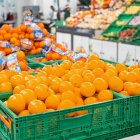 Naranjas expuestas en un Mercadona de Tarragona.