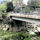 Punt on es construirà l’estació d’aforament al riu Brugent