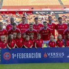 El once inicial del Nàstic ante el Marbella.