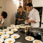 Demostración del menú Olivus, en Tarragona.