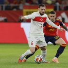 Aleix García en el partido ante Turquía en La Cartuja de Sevilla.