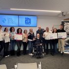 Recogida de los cheques a las entidades beneficiarias.