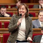 La consellera y portavoz del Govern Sílvia Paneque, durante la sesión de control de este miércoles