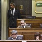 El diputado del grupo mixto, José Luis Ábalos, durante el pleno en el Congreso de los Diputados.