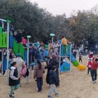Inauguració de l'àrea de jocs de la Plaça d'Europa de Reus