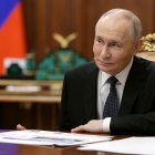 Vladimir Putin en el despacho del Kremlin.