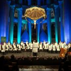 Una de les escolanies que han participat en aquest acte a la Sagrada Família.