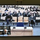 El expresident de la Generalitat, Jordi Pujol testifica por videoconferencia este lunes en la Audiencia Nacional en San Fernando de Henares.