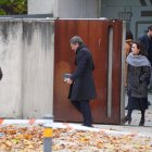 Marta, Oleguer, Mireia y Pere Pujol Ferrusola, saliendo de la Audiencia Nacional