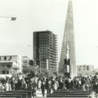 El monumento de Jaume I fue inaugurado el 28 de noviembre de 1965 con una misa solemne en la calle.