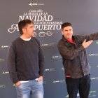 Los hermanos Muñoz (Estopa) en la presentación del villancico de Aena