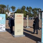 Inauguració de la mostra a la plaça 1 d'octubre de la Ràpita.