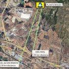 Mapa on es veu la ubicació de la planta.