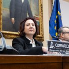 La nueva fiscal general del Estado, Teresa Peramato, la semana pasada en el Congreso de los Diputados