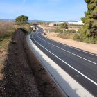 La carretera entre Valls i Vilabella s'ha eixamplat.