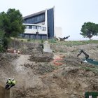 Obres en marxa de connexió de l'hospital amb el centre de la ciutat.