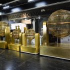 Los bombos de la Lotería de Navidad.