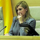 Salomé Pradas, el lunes durante su comparecencia en la comisión del Congreso.