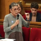 La consellera de Salut, Olga Pané, durante la sesión de control de ayer.