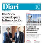 Portada del Diari del sábado 10 de enero de 2026