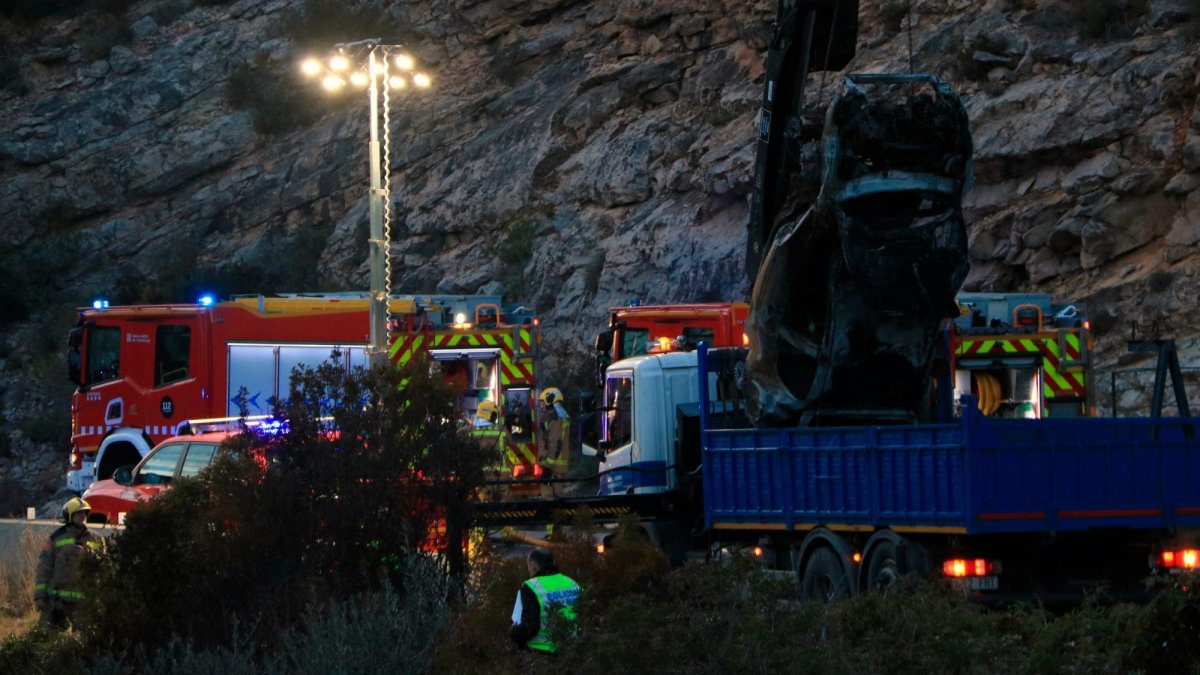 Imagen de archivo de un accidente en la TV-3022 en El Perelló