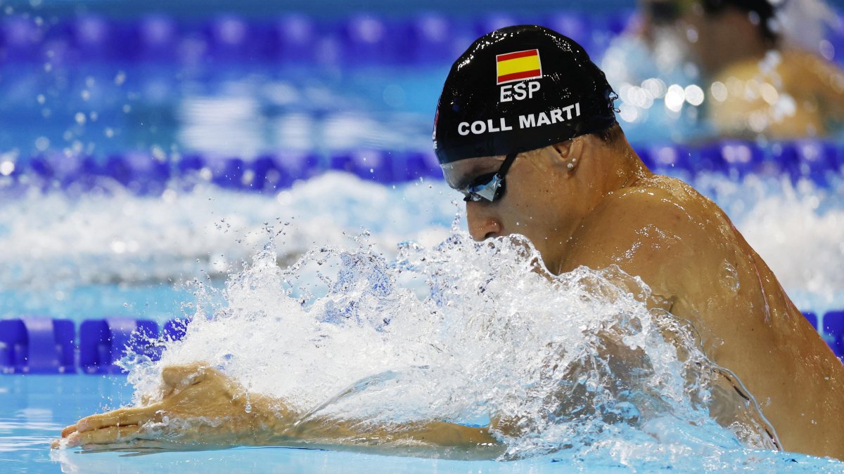 Carles Coll, durante la final del Mundial de los 200 braza.