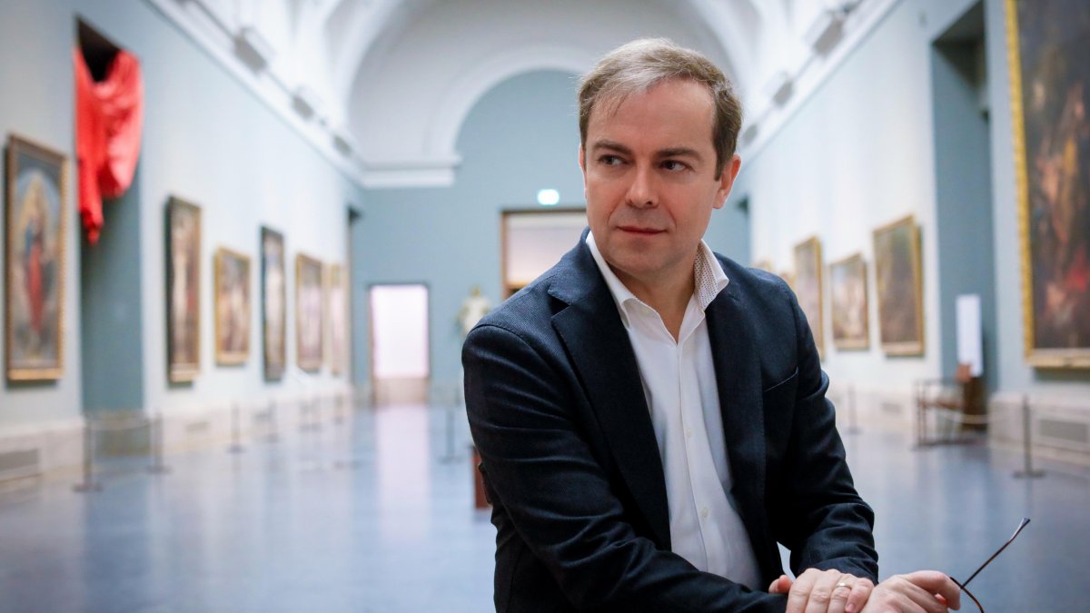 Javier Sierra en el Museo del Prado.