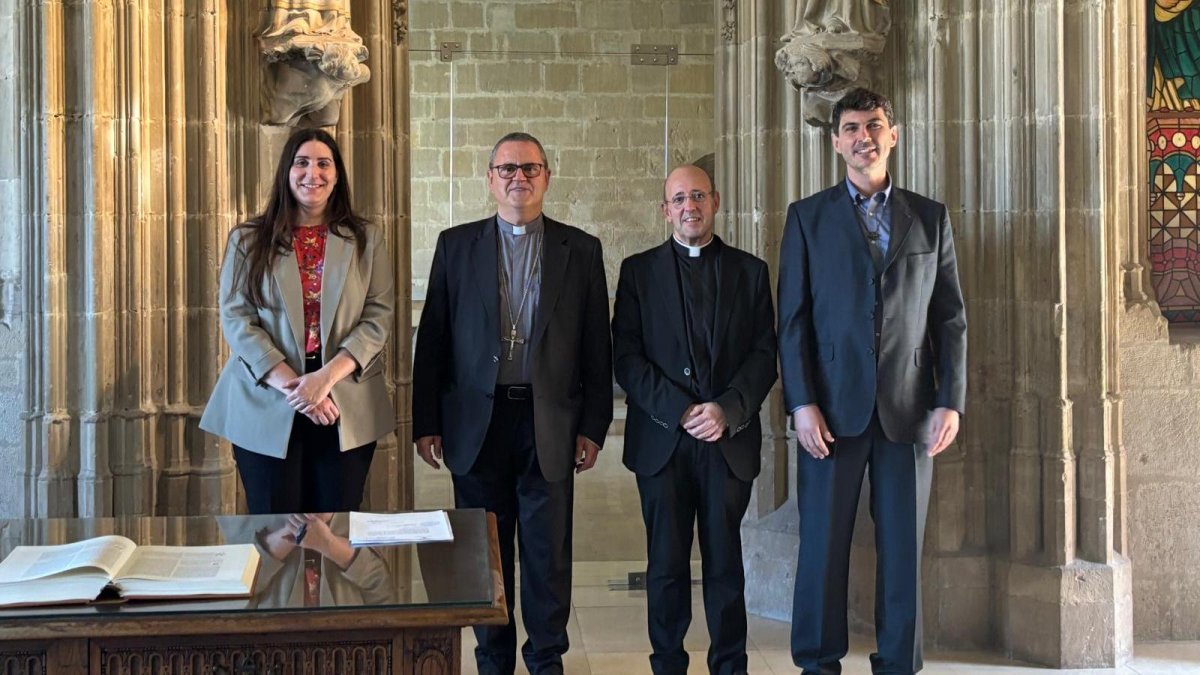 Acte de presa de posessió dels vicaris generals, al Palau Episcopal.