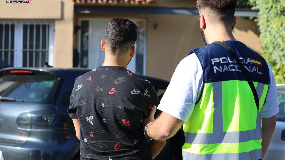 Imagen de uno de los detenidos por la Policía Nacional