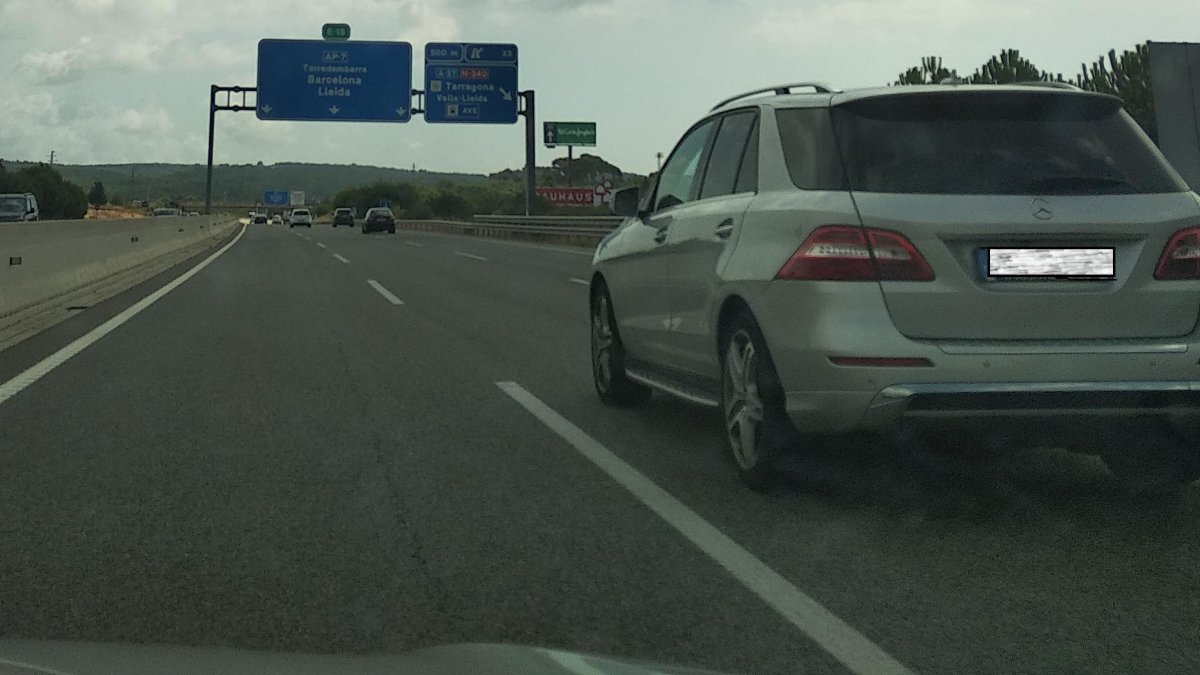 El camión fue interceptado en la autopista AP-7.