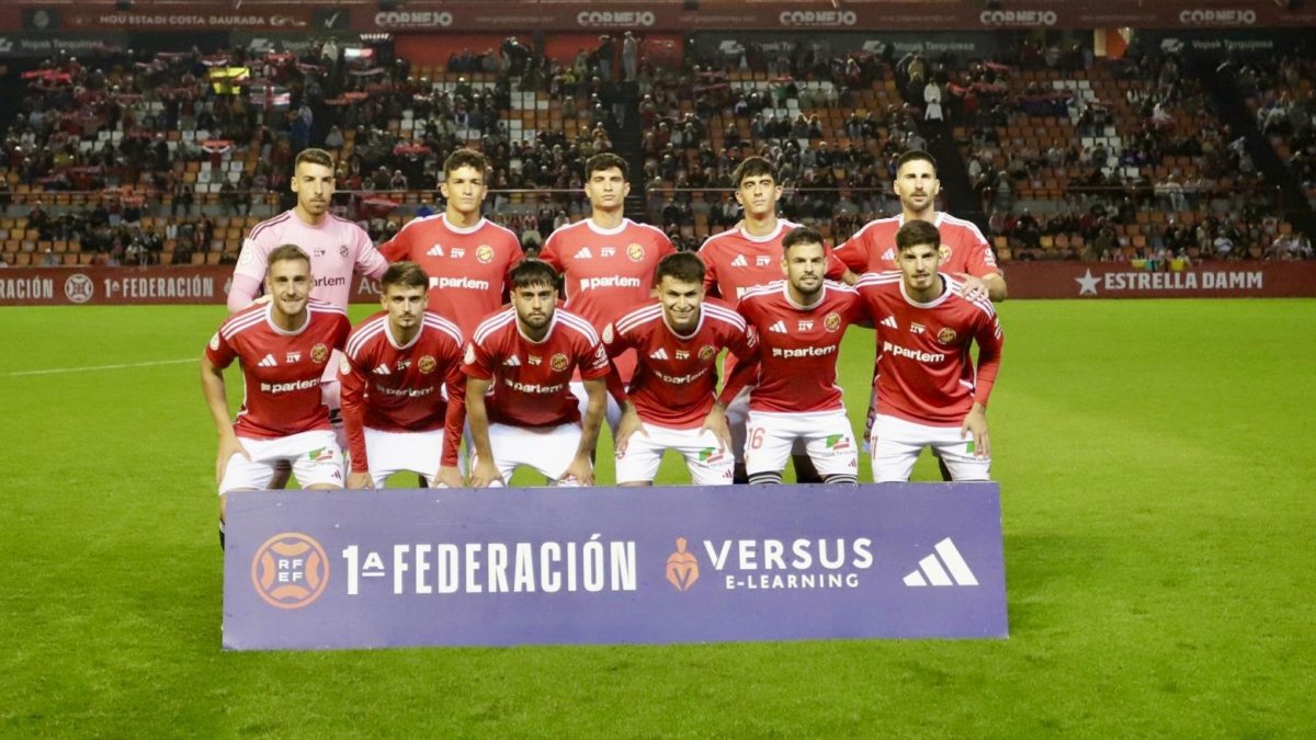 Este fue el once inicial del Nàstic ante el Atlético Madrileño.
