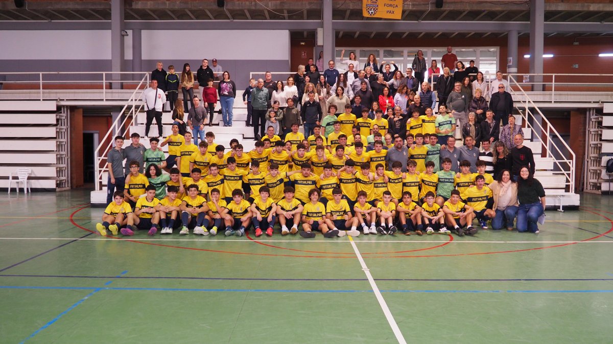 Foto de família del club Futsalpax Tarragona.