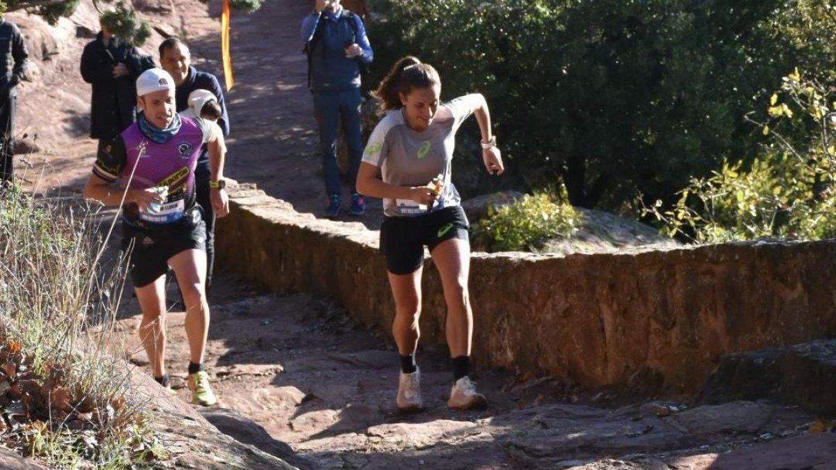 Núria Gil, durante el 25k de la Muntanyes de Prades Epic Trail Costa Daurada.