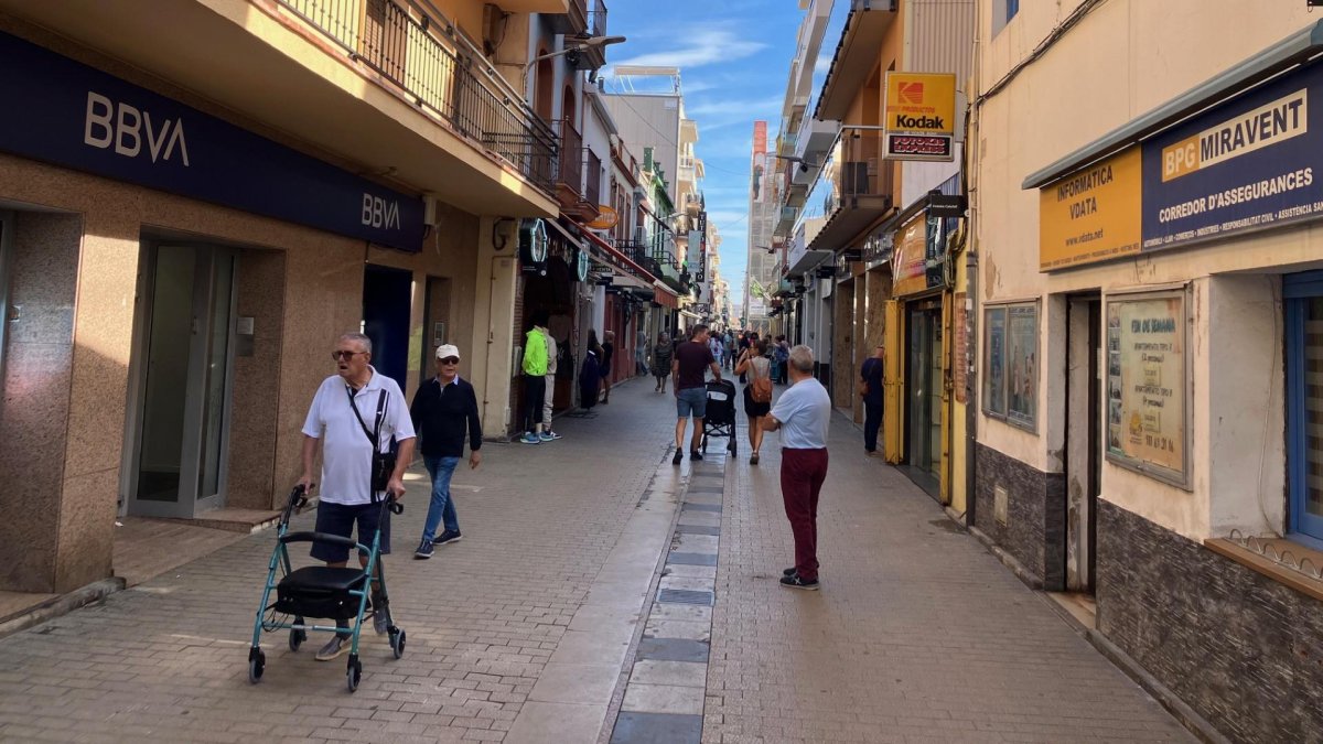 La calle Vilamar de Calafell, en una imagen de archivo