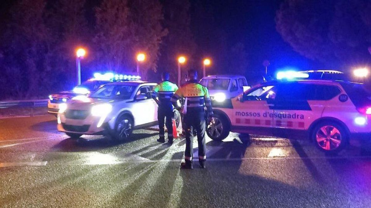 Imagen de archivo del control montado por los Mossos d'Esquadra.